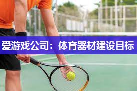 爱游戏公司：体育器材建设目标