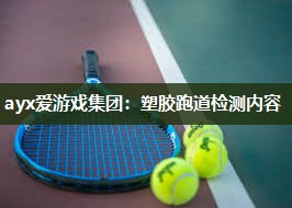 塑胶跑道检测内容